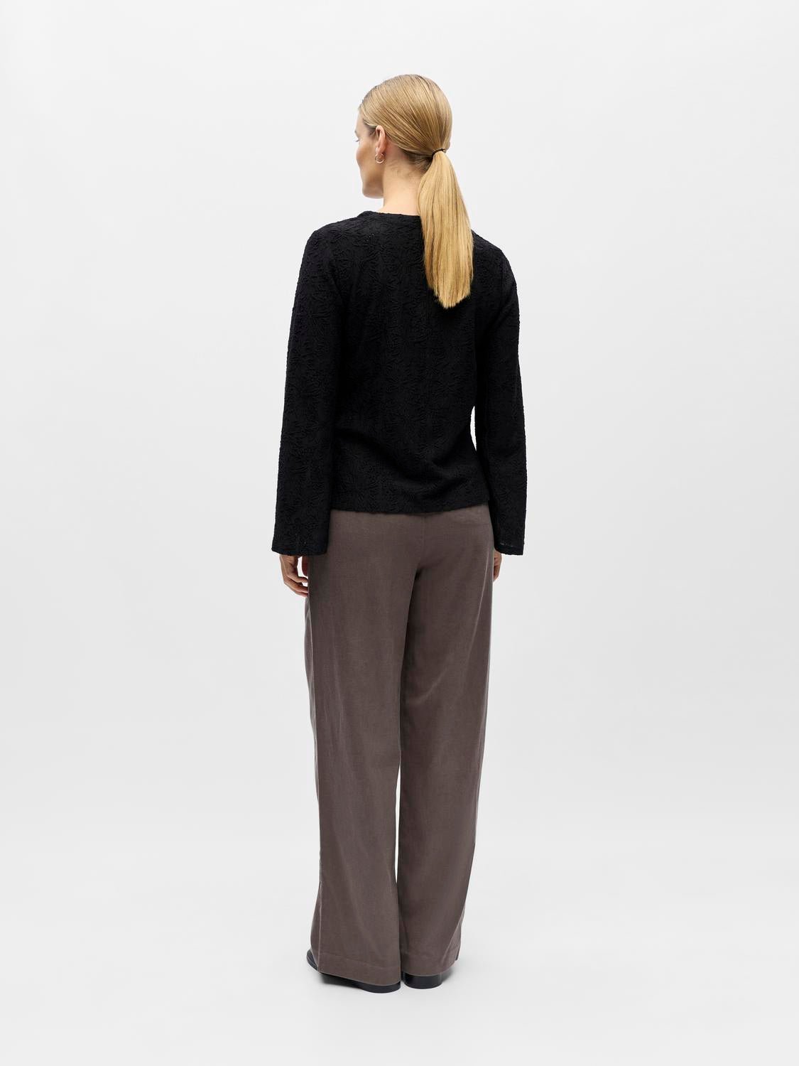 OBJEVERLY Top - Black - VERO MODA & VILA Bergvik